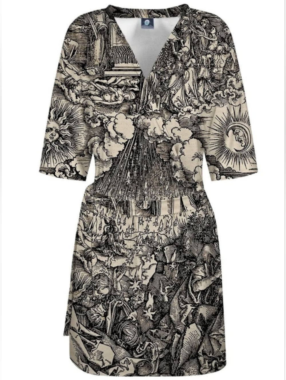 Wolf And Badger - Durer Series Fifth Seal Envelope Dress